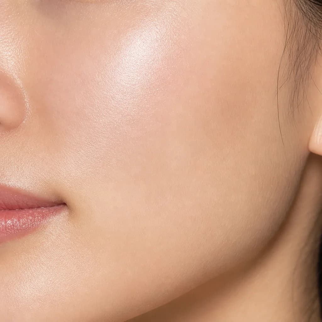 Skin texture after twelve weeks of light therapy
